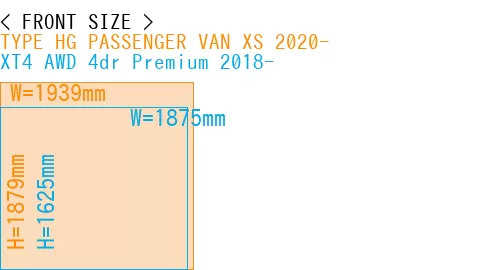 #TYPE HG PASSENGER VAN XS 2020- + XT4 AWD 4dr Premium 2018-